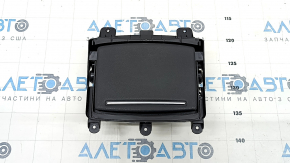 Подстаканник центральной консоли Audi A6 C7 12-18 кожа черная с хром