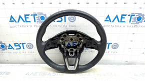 Руль голый Mazda CX-5 20-25 кожа черная, с накладками, потерт, выгорел