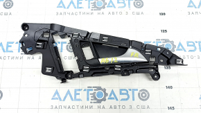 Ручка двери внутренняя передняя правая Audi A6 C7 12-18 черная с хром