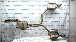 Выпускная трасса средняя часть с бочками Audi A6 C7 12-18 3.0T AWD