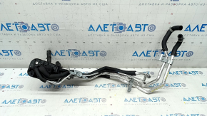 Трубки кондиционера печки заднего ряда Toyota Highlander 20-26 hybrid 3 часть