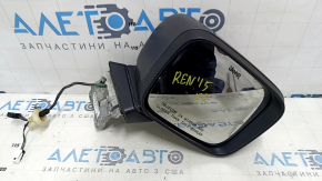 Зеркало боковое правое в сборе Jeep Renegade 15-20 7+2 пинов, поворотник, подогрев с датчиком температуры, структура, царапина