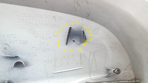 Крышка зеркала правая Audi A6 C7 12-18 белая, под BSM, сломаны крепления, царапина