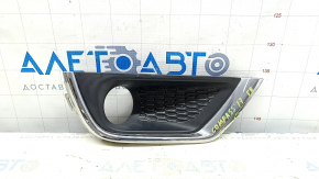 Grila bara de protectie cu suprapunere dreapta Jeep Compass 17-21 cromat, nisip