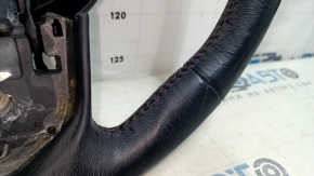 Volan gol Jeep Renegade 15-22 piele, negru, fara perna si nasturi, cusaturi rosii, incalzit, uzat, zgarieturi