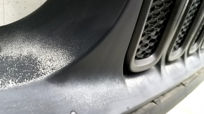 Решетка радиатора grill в сборе Jeep Renegade 15-18 черный, графит вставки, Trailhawk, побелел пластик, обломаны направляющие