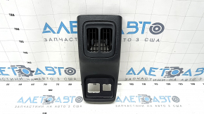Decorație consola centrală spate Jeep Compass 17-21 negru, cu deflector, zgârieturi