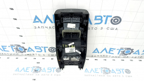 Накладка центральной консоли задняя Jeep Compass 17-21 черная, с дефлектором, царапины