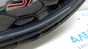Решетка радиатора grill Ford Edge 19-24 в сборе со значком, под камеру, ST, царапина, песок