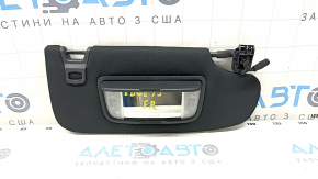 Козырек правый Ford Edge 19-24 черный, с подсветкой, без крючка