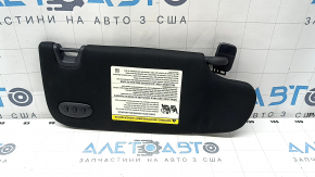 Козырек левый Ford Edge 19-24 черный, Home link, с подсветкой, без крючка, сломано крепление заглушки