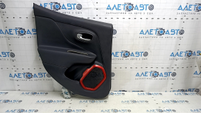 Cartelă de ornamente uși spate stânga Jeep Renegade 15-22 TRH piele neagră, zgârieturi, inserție roșie