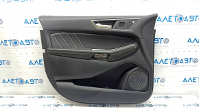 Garnitura portiere fata stanga Ford Edge 19-24 piele neagra cu cusaturi gri, cotiera piele neagra cu cusaturi gri, Bang & Olufsen, ST, cap la cap