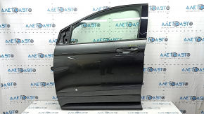 Дверь в сборе передняя левая Ford Edge 15-24 Sport, ST, ST-Line, keyless, триплекс, с кодом, графит J7, вмятина, царапины краски, царапины на накладке