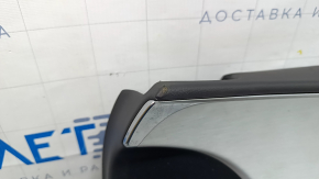 Обшивка двери карточка передняя правая Audi A6 C7 12-18 кожа черн, BOSE, надлом креп