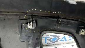 Губа заднего бампера Ford Edge 19-24 под парктроники, ST, ST-Line, под фаркоп, графит, надрывы, сломаны крепления, примята, царапины