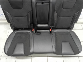 Задний ряд сидений 2 ряд Ford Edge 19-24 комбинированная черная кожа с серой строчкой, подогрев, ST