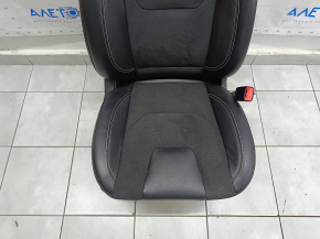 Пассажирское сидение Ford Edge 19-24 с airbag, электрическое, подогрев, вентиляция, комбинированная черная кожа с серой строчкой, ST