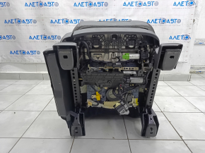 Пассажирское сидение Ford Edge 19-24 с airbag, электрическое, подогрев, вентиляция, комбинированная черная кожа с серой строчкой, ST