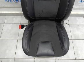Scaun sofer Ford Edge 19-24 cu airbag, electric, incalzit, ventilat, combinat piele neagra cu cusaturi gri, ST, fara bloc