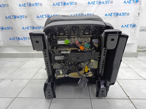 Scaun sofer Ford Edge 19-24 cu airbag, electric, incalzit, ventilat, combinat piele neagra cu cusaturi gri, ST, fara bloc