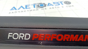 Накладка порога передняя левая Ford Edge 19-24 черная, Ford Performance, царапины
