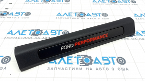 Накладка порога передняя правая Ford Edge 19-24 черная, Ford Performance, потерта