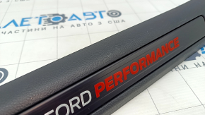 Накладка порога передняя правая Ford Edge 19-24 черная, Ford Performance, потерта