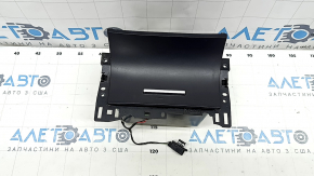 Бокс карман центральной консоли Ford Edge 19-20 черный, под беспроводную зарядку, с подсветкой, царапина