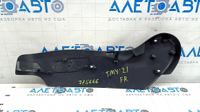 Накладка пассажирского сидения боковая правая Tesla Model Y 20-25 черная, сломано крепление