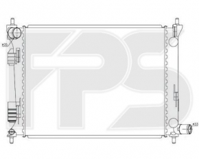 Radiator de răcire apă Hyundai Veloster 12-17, manual, nou, neoriginal, AVA