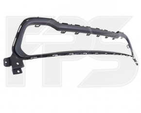 Обрамление нижней решетки переднего бампера Jeep Cherokee KL 14-18 структура