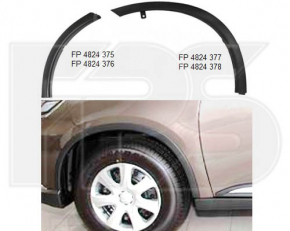 Capacul aripii din față dreapta spate pentru Mitsubishi Outlander 14-21, nou, neoriginal