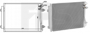 Radiatorul de aer condiționat al condensatorului VW CC 08-17 AVA
