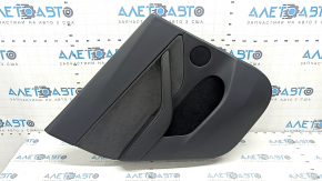 Garnitura portiera spate stanga Tesla Model Y 20-25 piele neagra, tip 1, cu iluminare din spate, captuseala mata, cu difuzor, cu insertie din piele intoarsa, cu control ridicare geam, cu buton de desc