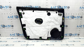 Cartelă de ornamente uși față dreapta Tesla Model Y 20-25 piele neagră, turnare din lemn, inserție Alcantara, cu control de ridicare a geamului și buton de deschidere a ușii, ornament negru mat, zgâri