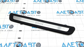 Decorat prag fata dreapta exterioara BMW 3 G20 19-24 crom, inscriptie BMW, prindere sparta