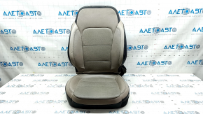 Tapițerie scaun șofer Ford Escape MK4 20-22 piele, bej cu negru, perforare, pentru curățare