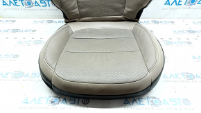 Ford Escape MK4 20-22 piele tapițerie scaun pasager, bej cu negru, perforat, încălzit, piele crestă, pentru curățare