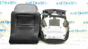 Ford Escape MK4 20-22 piele tapițerie scaun pasager, bej cu negru, perforat, încălzit, piele crestă, pentru curățare
