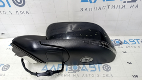 Зеркало боковое левое в сборе Jeep Cherokee KL 14-23 7+7 пинов, повортник, подогрев, подсветка, память, BSM, песок, царапины