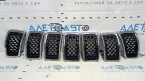 Gratar radiator Jeep Cherokee KL 19-23 rest, crom, set 7 buc, nisip, chipsuri