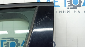 Дверь в сборе передняя левая Ford Escape MK3 13-19 графит J7, с кодом, тычки, трещины в накладке, царапины
