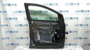 Дверь в сборе передняя левая Ford Escape MK3 13-19 графит J7, с кодом, тычки, трещины в накладке, царапины
