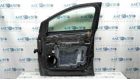 Дверь в сборе передняя правая Ford Escape MK3 13-19 графит J7, тычки, вмятина, царапины на накладке