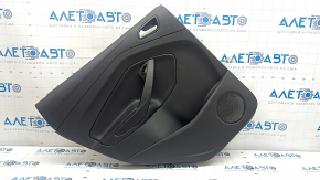 Garnitură portiere spate stânga Ford Escape MK3 17-19 suport negru cu inserție neagră din plastic, piele cotieră, zgârieturi