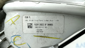 Поворотник левый Ford Escape MK3 17-19 рест, белый с птф, песок, повреждение водой