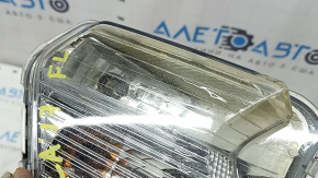 Поворотник левый Ford Escape MK3 17-19 рест, белый с птф, песок, повреждение водой