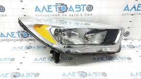 Фара передняя правая голая Ford Escape MK3 17-19 рест галоген светлая, песок, царапины