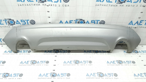 Decorație bara spate inferioară Ford Escape MK3 17-19 rest 2 țevi, gri, zgârieturi